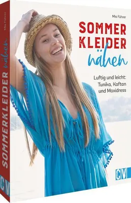Immagine prodotto di Sommerkleider nähen: Buch mit Schnittmuster und Schritt-für-Schritt-Anleitungen