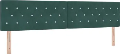 Produktbild von vidaXL Kopfteil Dunkelgrün 200 cm Samt