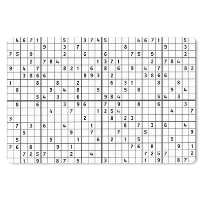 Produktbild von MuchoWow® Mauspad Mousepad Sudoku - Puzzle - Muster 27x18 cm - Mousepads - Maus Mat - Pad - Mausunterlage - Büroartikel - Desk Matten