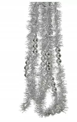 Immagine prodotto di Catena decorativa per albero di Natale argento 2 m