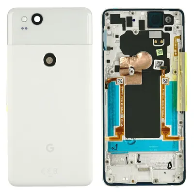 Produktbild von Google Pixel 2 Backcover + Kameraglas, Weiß
