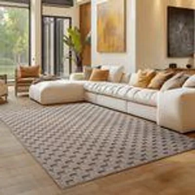 Zdjęcie produktu dla Dywan bouclé Carpettex do salonu sypialni i biura miękki łatwy w pielęgnacji trwały nowoczesny , Rozmiar : 240 x 340 cm , Kolor : Beżowy-4