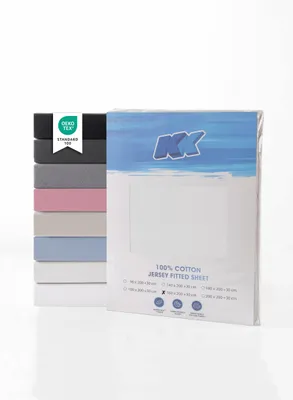 Obrázok produktu pre Jersey prestieradlo 100% bavlna 160x200+30 cm, biele