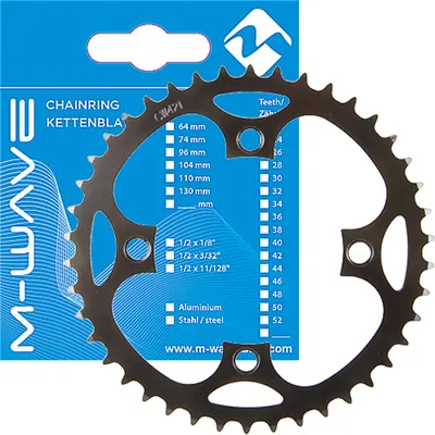 Image de M-Wave plateau de chaîne E-Bike 46T 104 mm noir
