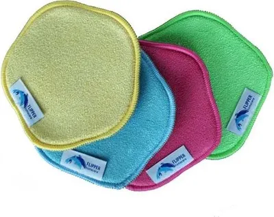 Produktbild von Flipper Reinigungstücher Set - Microfaser Spültücher - Antibakteriell - 4 Stück Bunte Farben