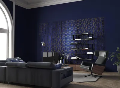 Produktbild von Komar Vlies Fototapete "Mystique Bleu" - Größe: 400 x 280 cm (Breite x Höhe) - 8 Bahnen
