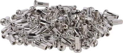 Immagine prodotto di Nipplo DT Swiss M 1,8 x 12 in ottone nichelato, argento (confezione da 100)