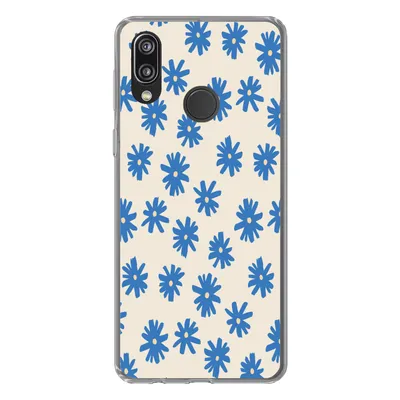 Produktbild von MuchoWow® Handyhülle Schutzhülle Hülle für Huawei P20 Lite (2020) Blume - Muster - Minimalismus Silikon Softcase Handy Hülle - Kartenhalter