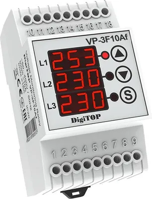 Zdjęcie produktu dla Przekaźnik napięciowy trójfazowy VP-3F10Af