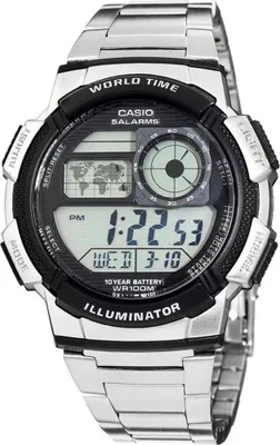 Produktbild von CASIO Mod. WORLD TIME ILLUMINATOR - 5 Alarms, 10 Year battery