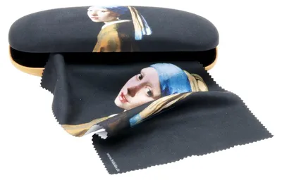 Image de Étui en tissu avec protection pour lunettes « Jan Vermeer : Jeune fille à la boucle d'oreille de perle », Fridolin