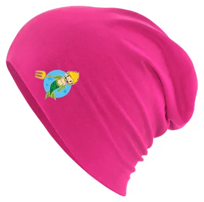 Produktbild von Huuraa Beanie Wassermann Fabelwesen Fuchsia One Size Baumwolle und Elasthan Mütze Geschenkidee