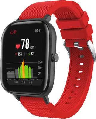 Produktbild von Strap-it Xiaomi Amazfit GTS Armband Silikon (Rot)