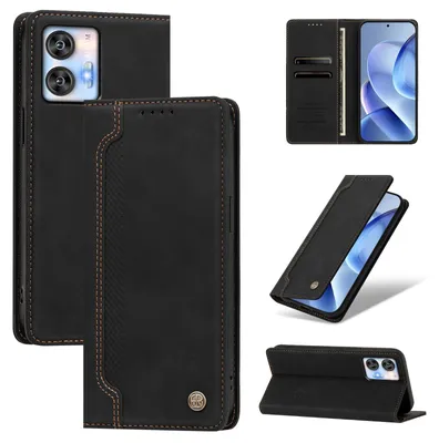 Produktbild von Handyhülle für Oukitel C35 /Oukitel C36, Leder Wallet Klapphülle mit Standfunktion, Stoßfeste Schutzhülle Schwarz