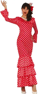 Immagine prodotto di Costume da ballerina di flamenco per donna, taglia:L