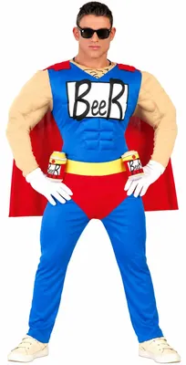 Imagen del producto de Traje de superhéroe para hombre "Beerman", tallas M a XL, talla: L