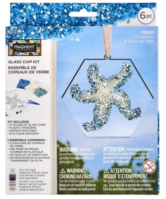 Zdjęcie produktu dla Zestaw do rękodzieła „Plaid Mosaik” – szklane kawałki, rozgwiazda – kreatywna zabawka