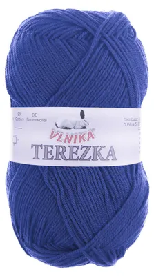 Strickgarn TEREZKA 100% Baumwolle, blau