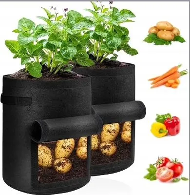 Produktbild von 2x Pflanzsäcke 10 Gallonen atmungsaktiv mit Griffen