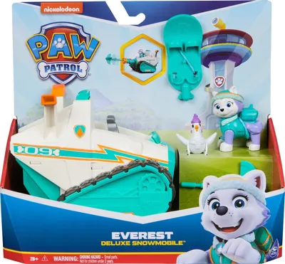 Produktbild von Spin Master PAW Patrol Schneemobil + Everest-Figur Snowboard Henrietta-Figur 3+