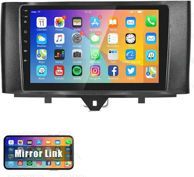 Produktbild von 9 Zoll Android 13 Autoradio GPS Navi für Mercedes Smart Fortwo 451 2010-2015 Wifi BT 4-core RDS