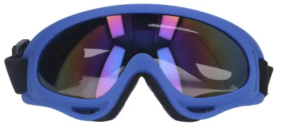 Immagine prodotto di Occhiali da sole per cani, protezione UV, antivento, protezione per gli occhi, lenti colorate, occhiali protettivi grandi, occhiali, 3004, montatura blu scuro