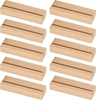 Produktbild von kartenhalter Holz, Tischkartenhalter, 10 Stück Tischkartenhalter Einfacher Holzkartenhalter für Hochzeitstisch, Namensnummer, Bilder, Memos, Notizen, Fotos