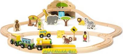 Obrázok produktu pre Bigjigs Rail Dřevěná vláčkodráha Safari