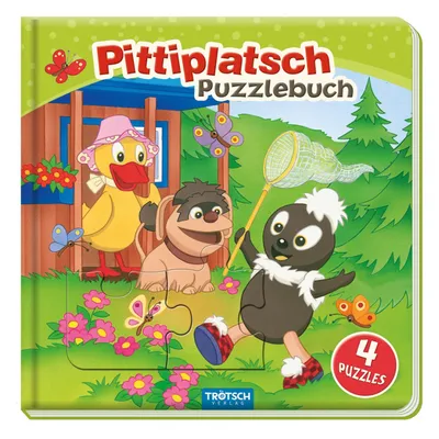 Immagine prodotto di Trötsch Unser Sandmännchen Puzzlebuch mit 4 Puzzle Pittiplatsch