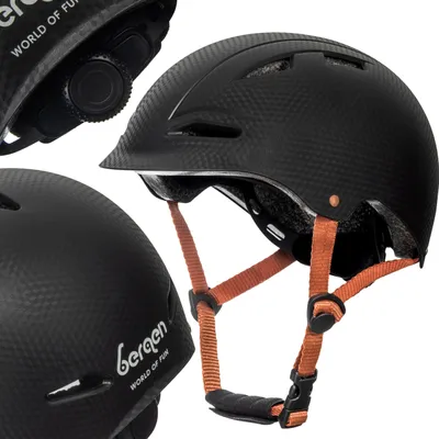Zdjęcie produktu dla Kask rowerowy dziecięcy na hulajnogę Bergen SCOUT, XS/S, regulowany, 46-56 cm, lekki, wentylowany, wytrzymały, czarny