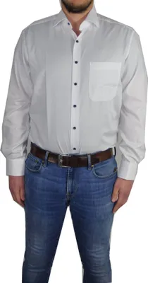 Produktbild von Eterna Herren Hemd Comfort fit (8183 E169), Größe:44, Farbe:Weiß (00)