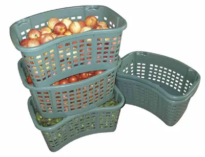 Image de Bac gerbable et emboîtable 35 l vert (qualité alimentaire)