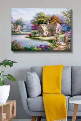 Imagen del producto de Wallity, Kanvas- TCR1506, Bunt, cuadros sobre lienzo, 70 x 100 cm, 100% lienzo