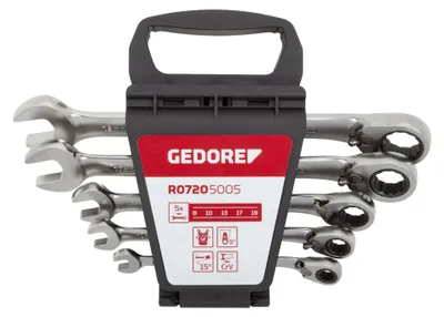 Produktbild von GEDORE red R07205005 Ringratschenmaulschlüssel Satz SW8-19 mm 5-teilig, 3300872