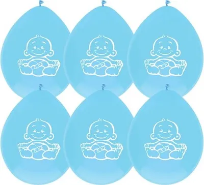 Produktbild von Haza Luftballons Geburtsjunge Tasche und 6 Stücke