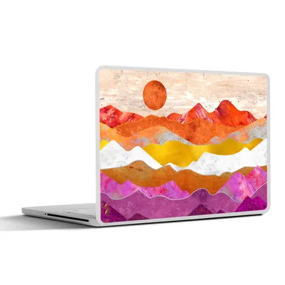 Produktbild von MuchoWow® Laptop Aufkleber Sticker Cover Lesbisch - Stolz - Marmor 31x22.5 cm - Laptop-Deko