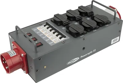 Obrázok produktu pre Rozdeľovač napájania Showgear Powersplit 32 CEE 32 A s poistkou