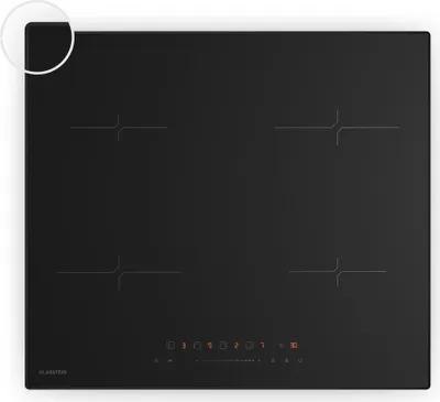 Image de Klarstein Velaire Plaque Induction 60cm - 4 Zones, 7000W Boost, Curseur Tactile, Minuterie, Sécurité Enfants, Vitrocéramique, Plaque Cuisson Induction Encastrable, Design Minimaliste Noir