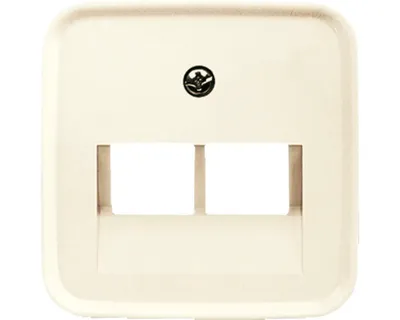 Produktbild von Busch-Jaeger 1803-02-212 Zentralscheibe Abdeckung 2-fach für ISDN Duro 2000 SI weiß