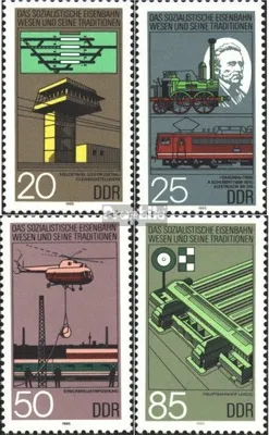 Produktbild von Briefmarken DDR 1985 Mi 2968-2971 (kompl.Ausgabe) gestempelt Eisenbahnwesen