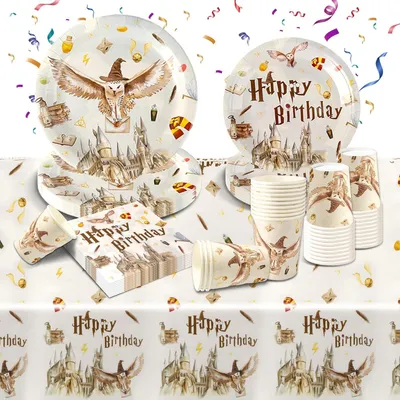 Productafbeelding van Feestservies - Set van 51 - Tafelservies - Kinderverjaardag - Bordkit - Feestaccessoires - Benodigdheden met servetten