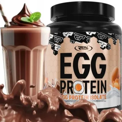 Immagine prodotto di Isolato di proteine dell'uovo, senza lattosio, Real Pharm Eiprotein 750 g, al cioccolato