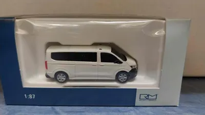 Produktbild von Rietze VW T7 e-Transporter Bus LR FD clear White 11731