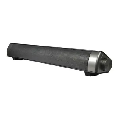 A product shot of a soundbar on a white background.