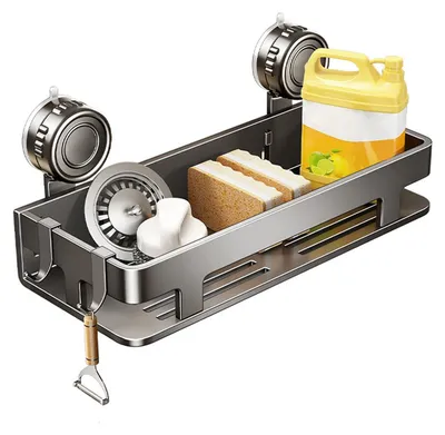 Produktbild von Duschablage mit Saugnäpfen für Badezimmer und Küche
