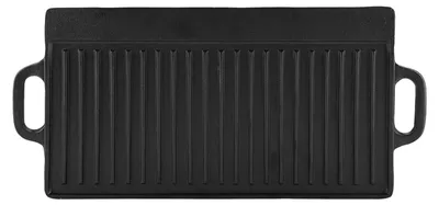 Obrázek produktu pro Nepřilnavá litinová grilovací pánev Ridged and Flat Double Sided Baking Cooking Tray