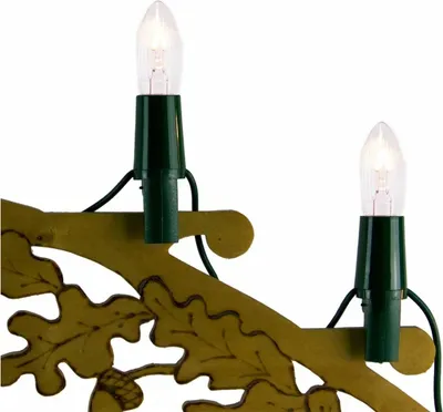 Produktbild von NARVA Schwibbogenkette mit 7 Riffelkerzen von NARVA Lichterketten