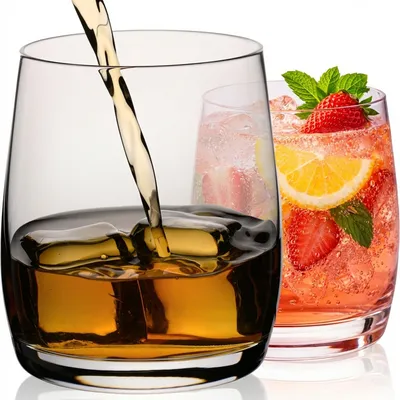 Produktbild von IMPERIAL glass Whiskeygläser 2er Set 340ml - Trinkgläser aus Glas spülmaschinenfest