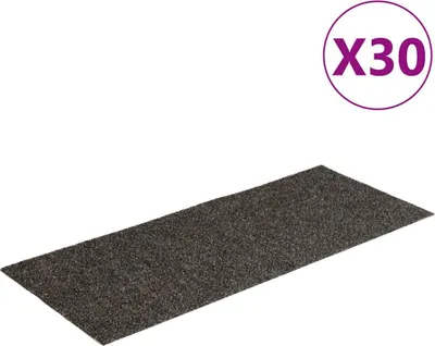 Produktbild von vidaXL Stufenmatten Selbstklebend 30 Stk. 60x25 cm Anthrazit Rechteckig