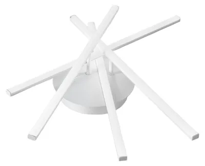Produktbild von Tullia P/4 LED-Deckenleuchte, 40 W, 2200 lm, 4000 K, in satiniertem, weißem Aluminium und opalfarbenem Silikon, modernes Design für Innenräume, IP20 - Gealuce